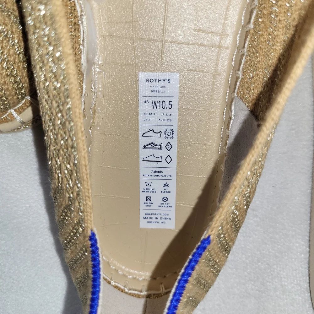 Rothy's Tan Espadrilles Slip-On Comfort Women’s Size 10.5